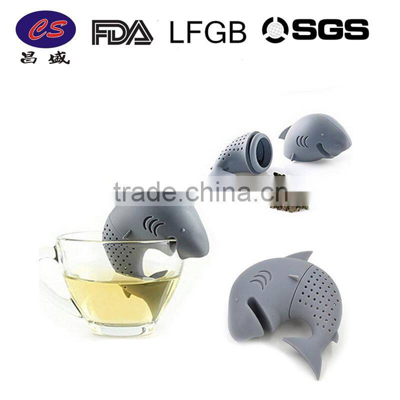 Newest Design FDA Silicone Shark Shape Tea Infuser