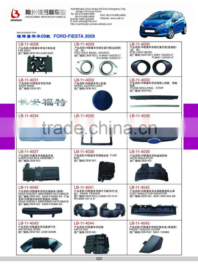 Auto spare parts & car accessories & car body parts grille Fordfiesta 2009 2010 2011 2012 2013