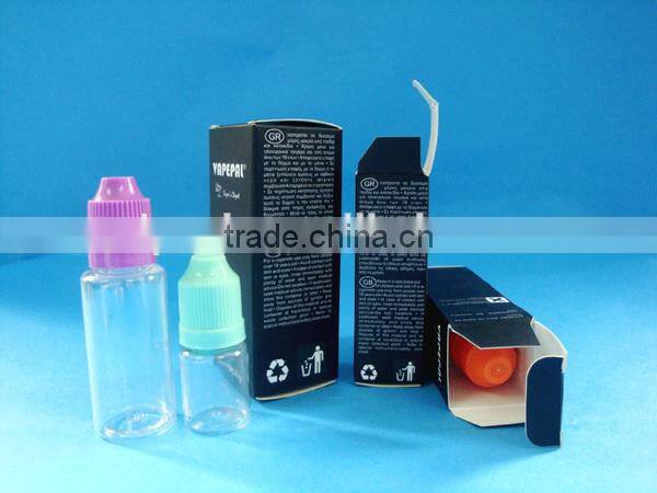 hot sale plastic e-liquid bottle with printing, plastic dropper bottle