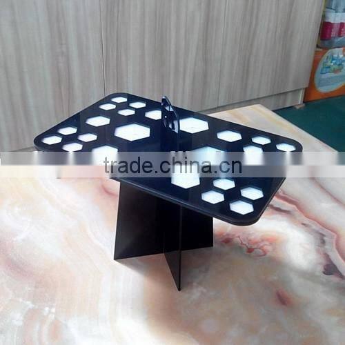 Makeup brush drying rack, Plexiglass acrylic cosmetic makeup brush drying rack