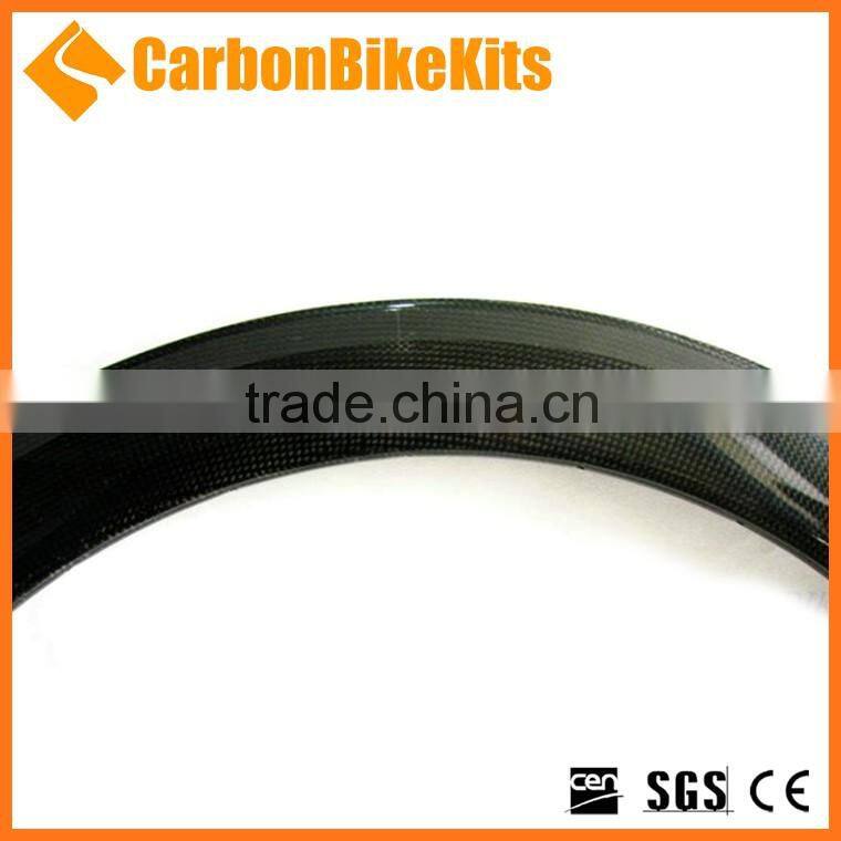 CarbonBikeKits carbon fiber bicycle road bike rim size 20.5mm 60mm deep clincher