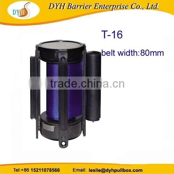 Plastic 80MM belt cassette for crowd control barrier