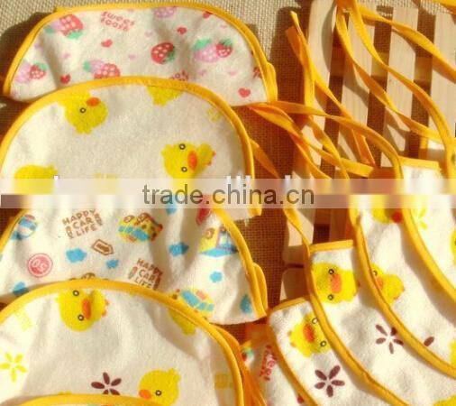baby bib cotton terry with TPU coating back soft bib made in china cotton toddle scarf baby jersey adjustable bib