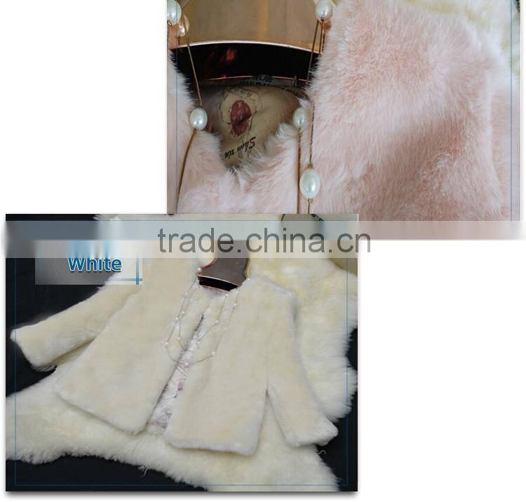 Korean version luxury imitation fur slim winter coat for lady