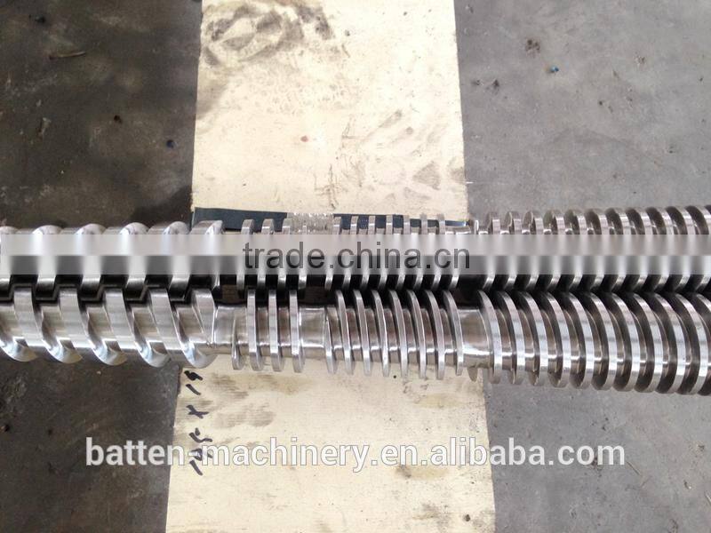 Twin screw and barrel for PVC PROFILE EXTRUDER