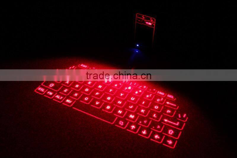 mobile accessories portable bluetooth laser keyboard with qwery layout