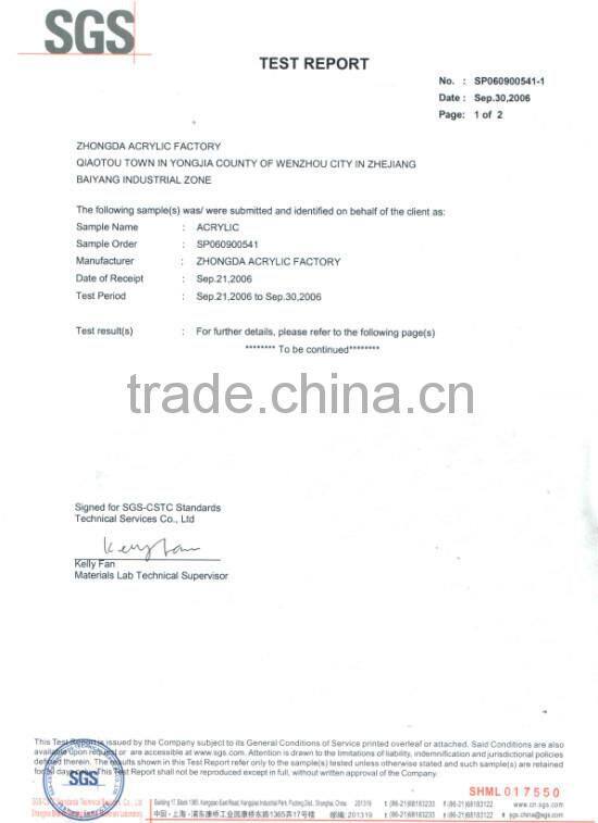 clear and color acrylic board