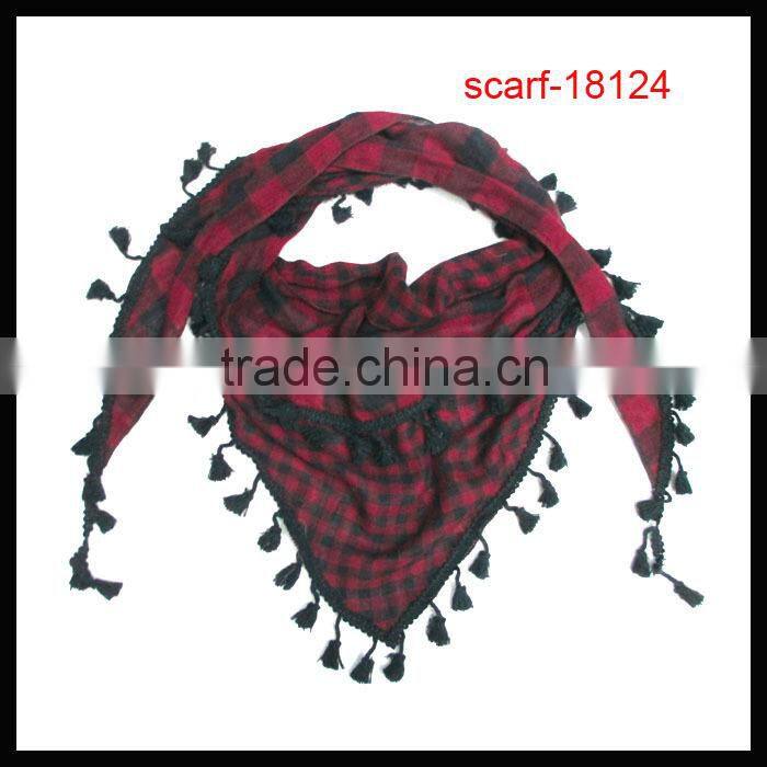 2014new plain lace triangle scarf wholesale