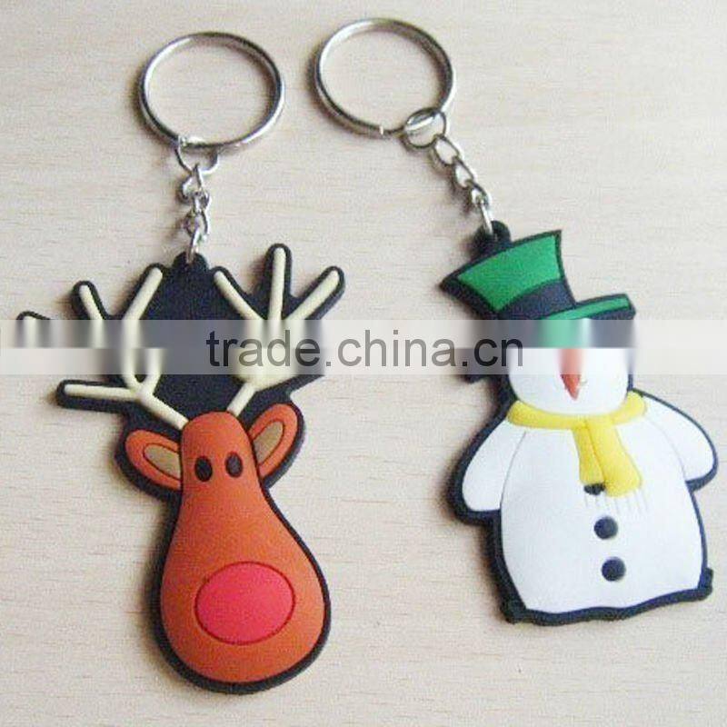 Christmas theme promotional fashion key ring chains