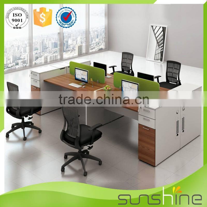 Modern Design Cubicle Office Workstation Furniture 2 Seater Face To Face Frame Workstation