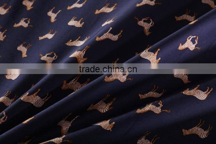 Home textile printed 100% cotton sateen bedding fabric for bedding