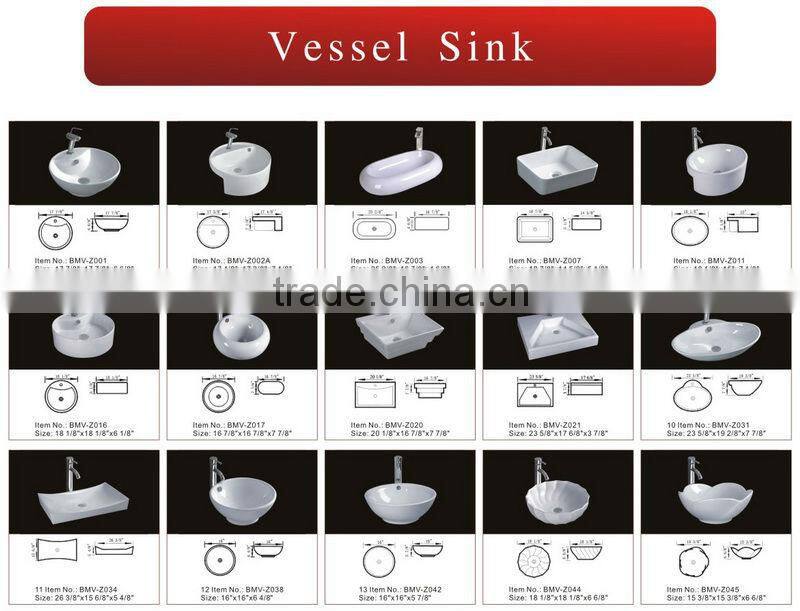 Modern Vessel Bathroom Cabinet Basin