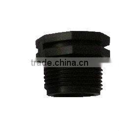 3/4" x 1/2" black plastic bushings