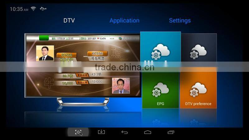 Quad core Android 4.4 samrt TV box S805 DVB-T2 set top box STB hybrid flash 8GB wifi TV box