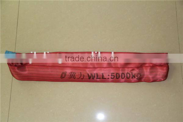 Synthetic round lifting sling 5 ton textile round sling
