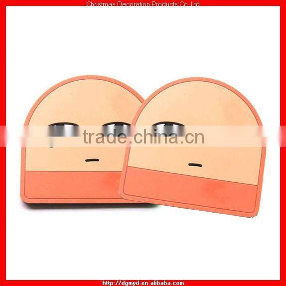 Top grade colorful soft PVC coaster for Promotion (KMS-1945)