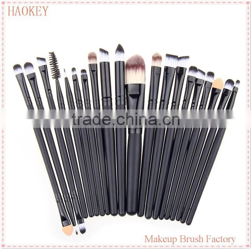 TOP Quality Professional 20 PCS Cosmetic Facial Make up Brush Kit Wool Makeup Brushes Tools Set