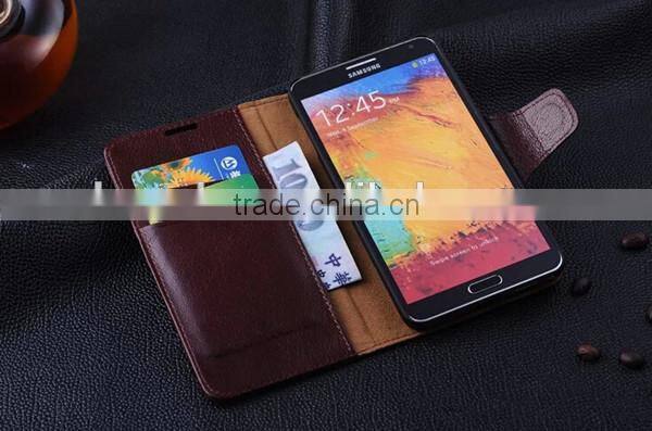 High quality factory direct selling for samsung note 3 leather stand case
