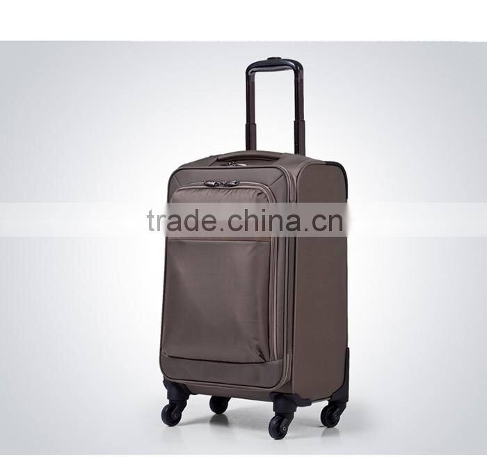 Old fashion big suitcase high end business travel suitcase with trolley