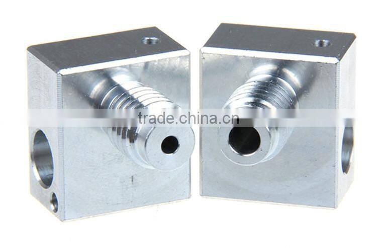 3D Printer SIS Aluminum Nozzle with Heating Block 3D Printer Powder