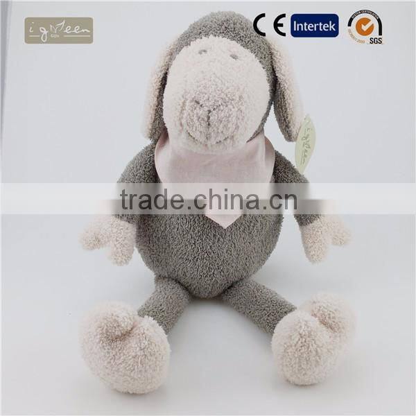 Blue grid cloth sweet lovely dog dolls Plush toys