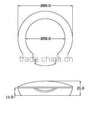 Round Diamond plastic cosmetic packaging