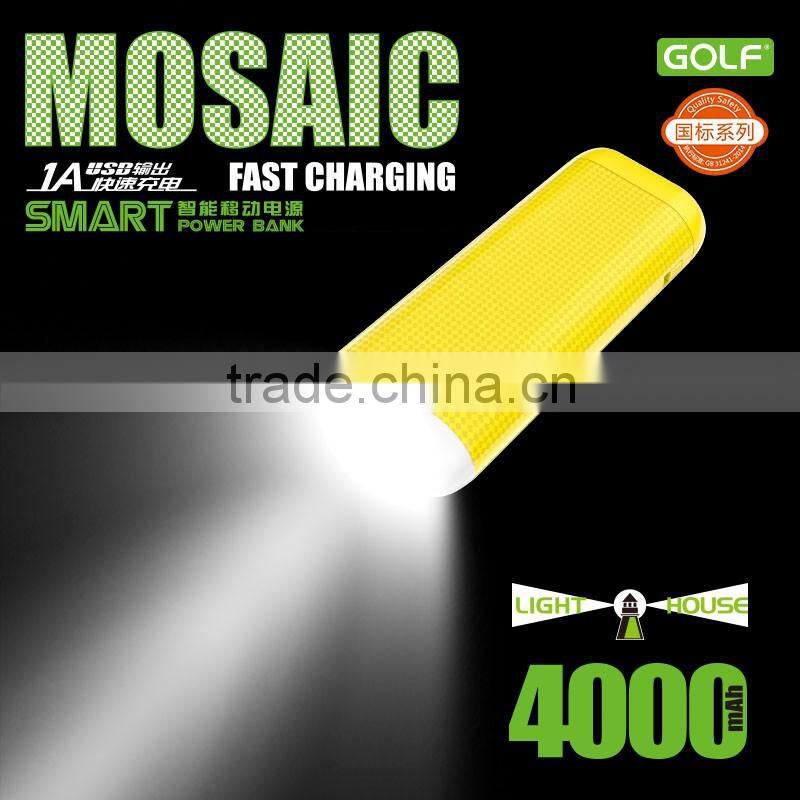 New Products 2016 innovative Product PowerBbank 4000mah Golf-D2S Mobile Power Bank with 500 Circles Times Portable Power bank
