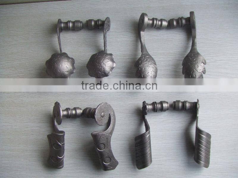 decorated main design gate handle easy to weld and galvanized