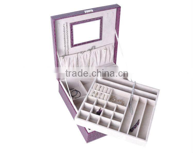 high quality faux leather square gift box