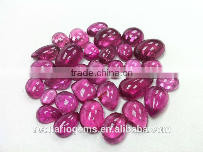 #AMZZ Natural Free Shape Size Cabs Loose Gemstone Rubellite Cabochon
