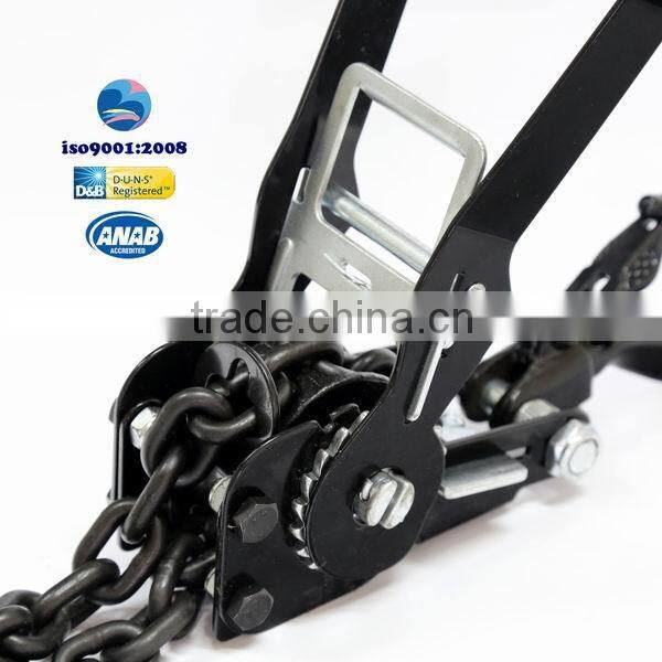 Ratchet Load Binder Chain with Metal Strap Ratchet Tightener