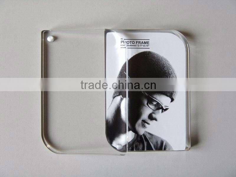 selling crystal glass picture frame for giveaway gift(R-1133