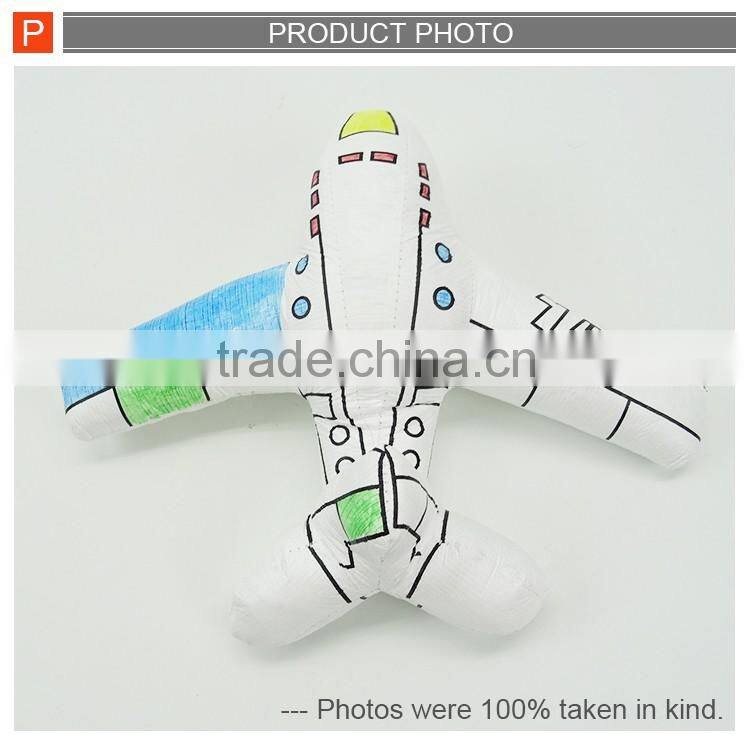 Diy intelligent painting toys stuffed plane