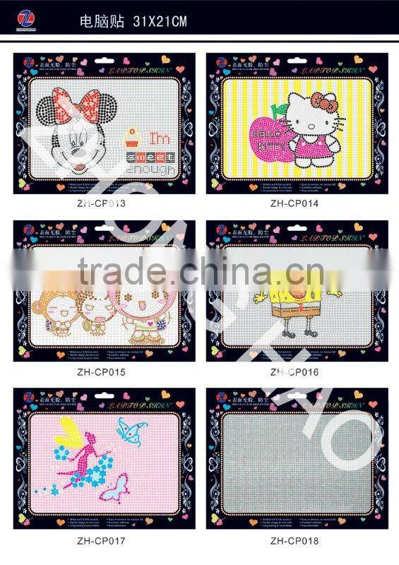 rhinestone laptop colourful skin