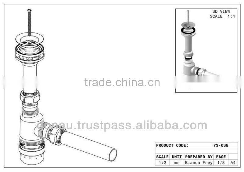 Standart Washbasin / Sink Siphon 32mm (YP038)