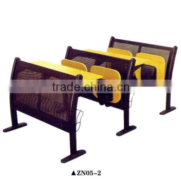 Wooden folding chair Furniture school Reading table and chairs on sale ZN05-2