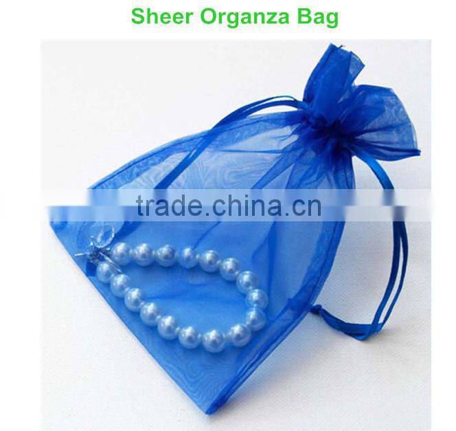 Custom Design Logo Jewelry Packing Drawable Organza Bags ,Wedding Gift Bags & Pouches