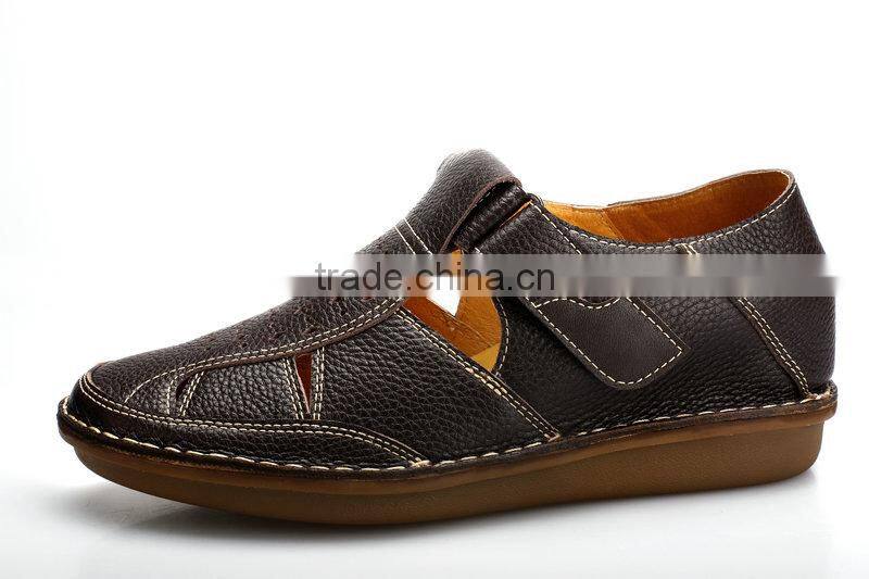 2015 italian handmade men leather sandals
