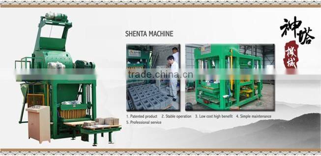 Low investment! PLC controller! Shenta QTJ4-18 automatic concrete block making machine price in india