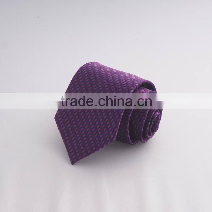 2016 fashion trendy purple jacquard silk woven mens skinny tie for sale