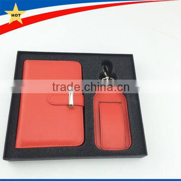 Vintag Leather Passport Holder and Leather Luggage Tag as A Set