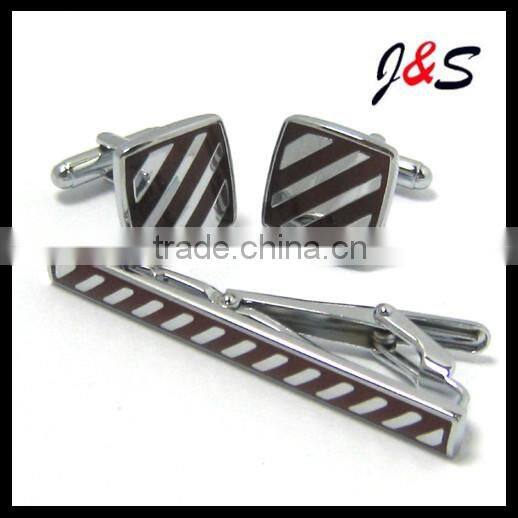 cufflinks and tie clip set engraved