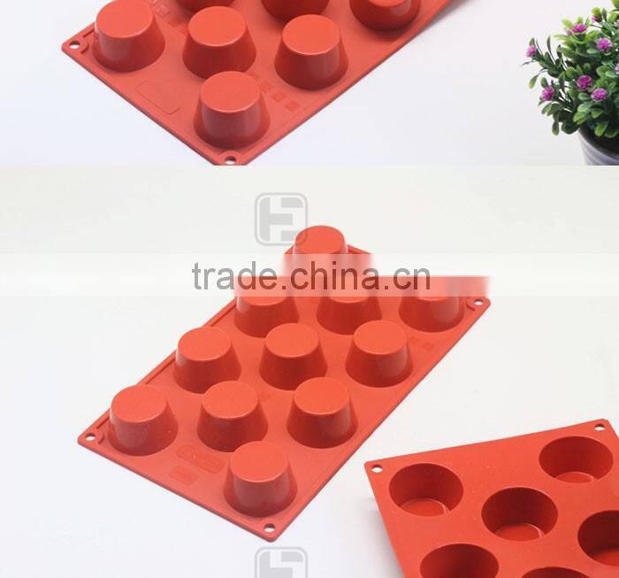 11 Cavity Mini Silicon Cake Baking Pan Pudding Muffin Silicone Mold