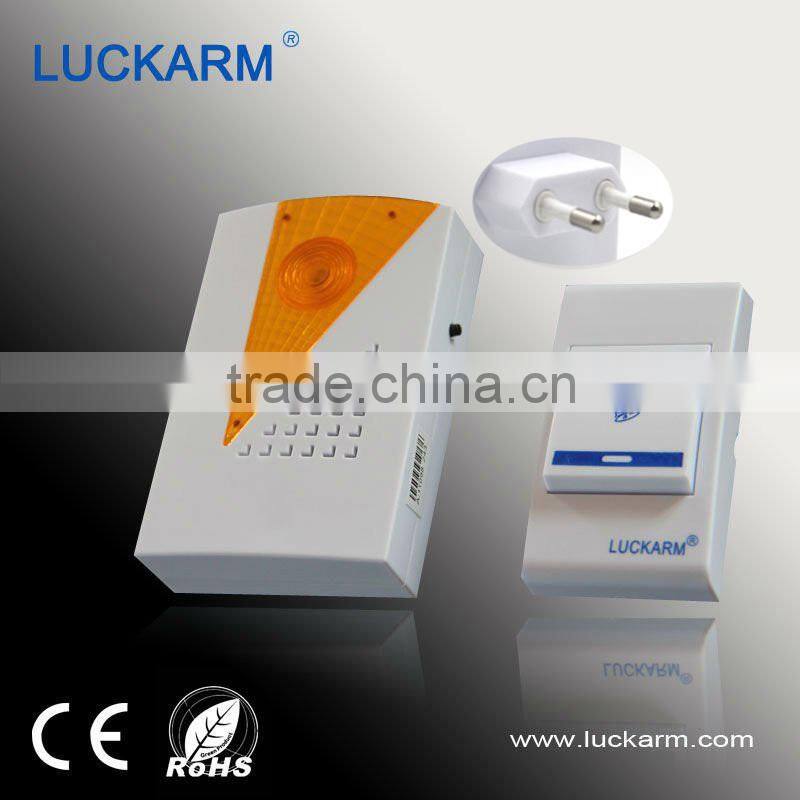 Wireless Plug In Door Chime Kit Flashing Light Perfect For Hearing Impaired
