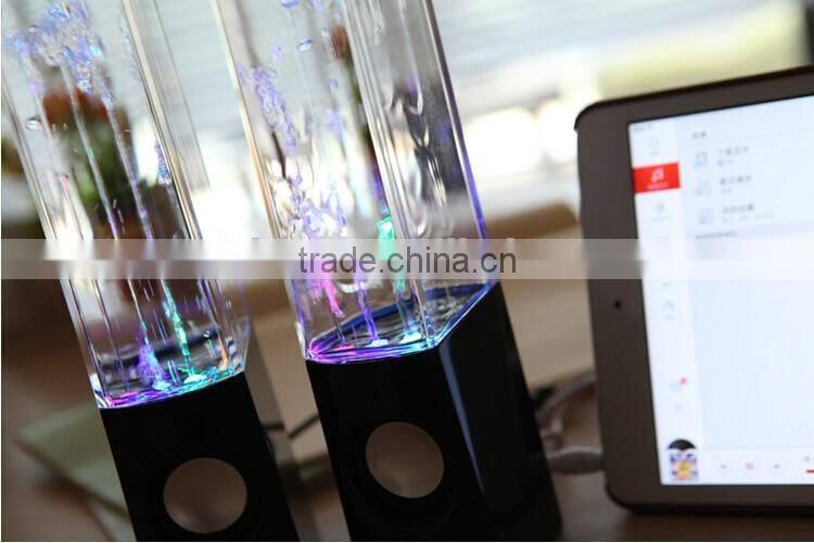 2016 new products crystal clear for led dancing water speaker