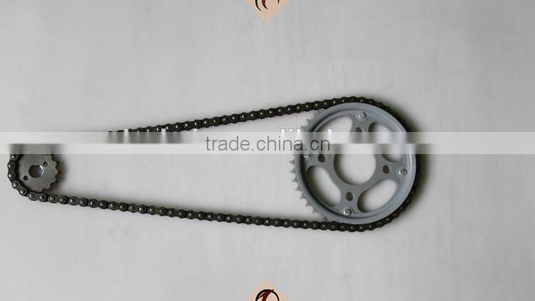 HIGH QUALITY 45 STEEL 40MN 428/110L-43T/13T motorcycle chain and sprocket