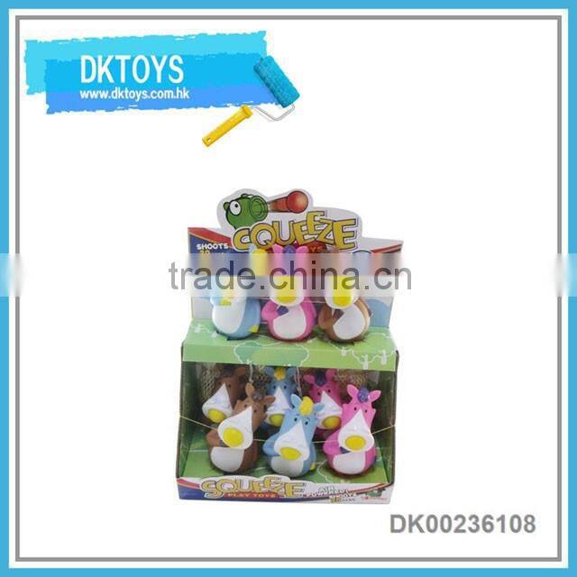 Funny design 6" ejection ball spueeze ball toy to kids