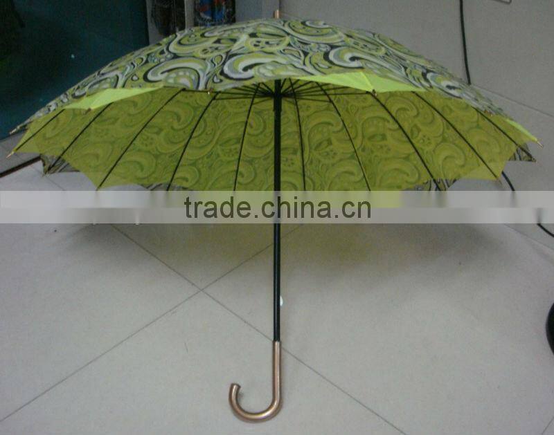 double layers umbrella,23"16k umbrella,manual open umbrella