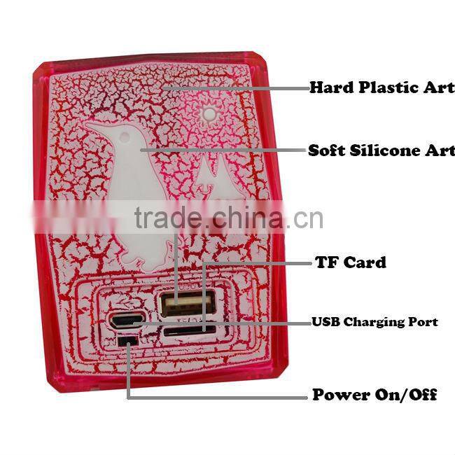 New Technology Christmas Lantern Bluetooth Speaker with Soft Silicone Art Design Legoo Portable Speaker