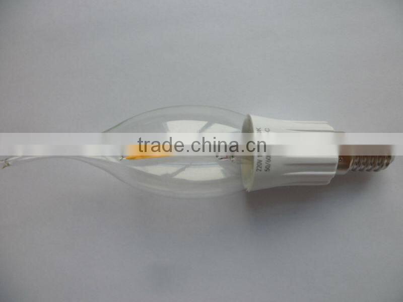 hot selling cob filament led candle bulb 1.8w